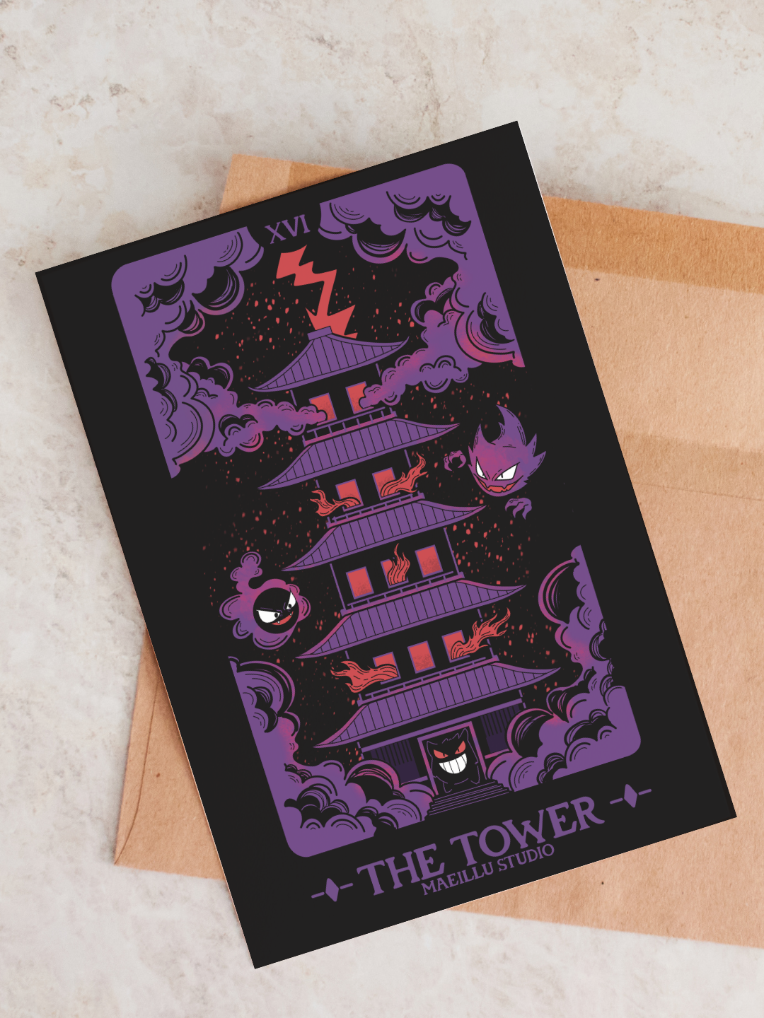 The Tower Tarot Print