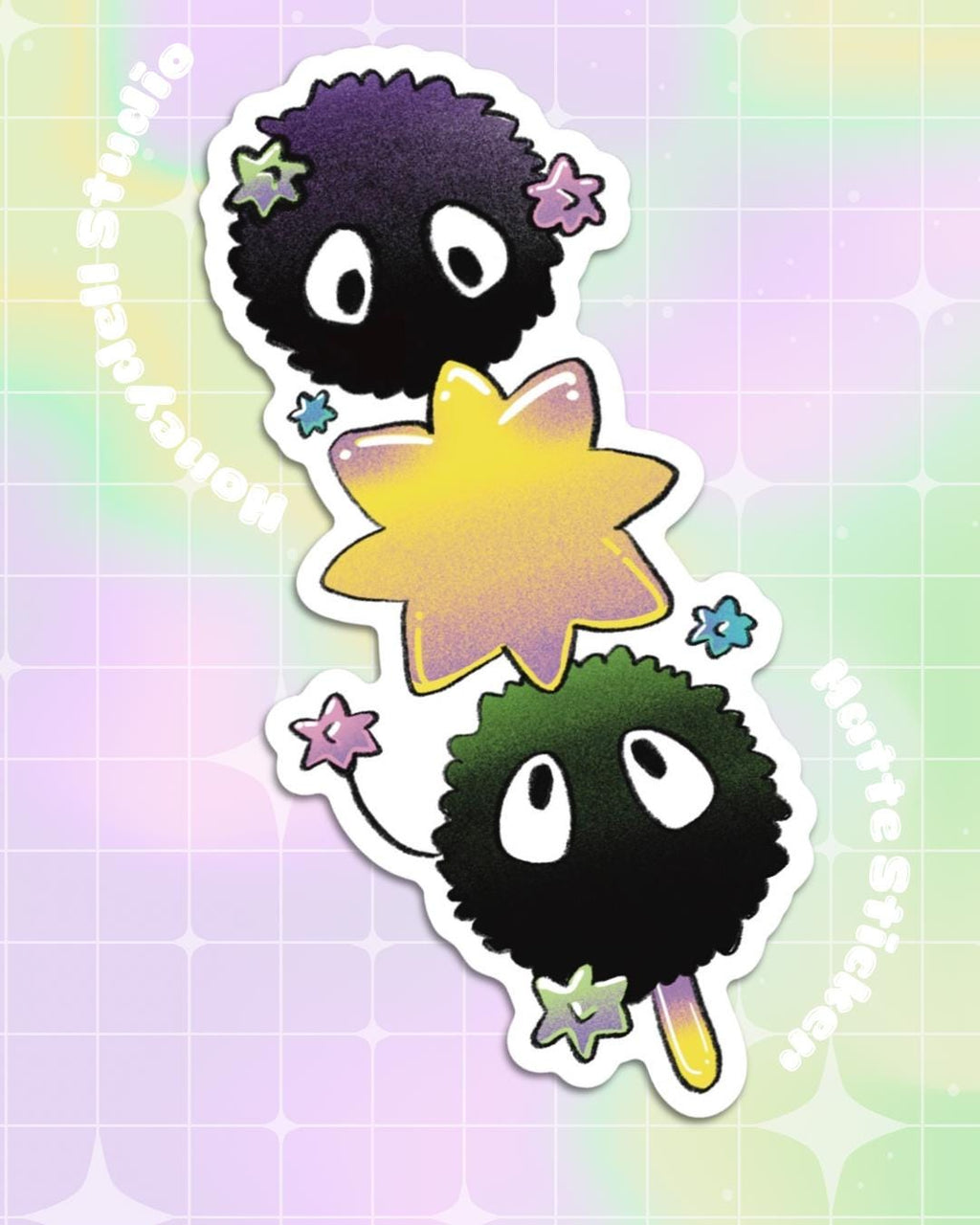 Matte Dust Sprite Dango Tanghulu Sticker