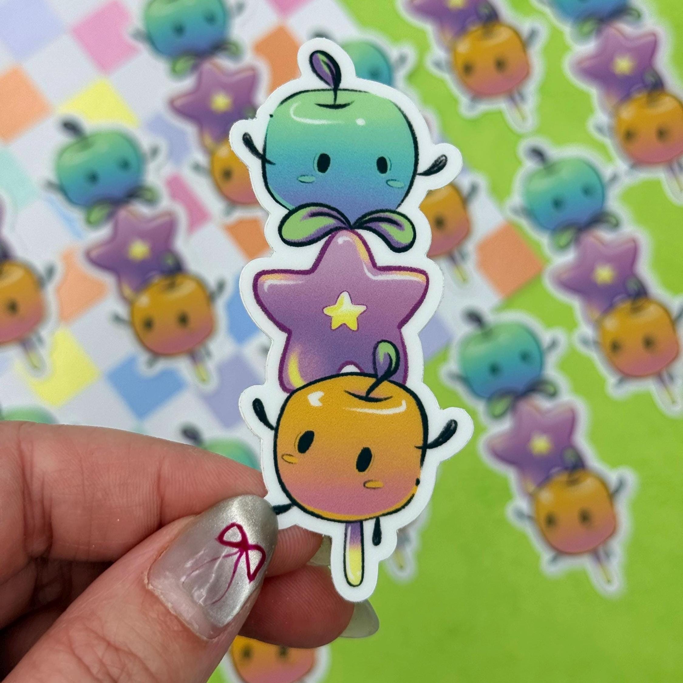 Apple Farm Creature Dango Tanghulu Matte Sticker