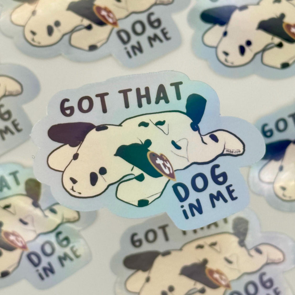 Got That Dog In Me Retro Plushie Dog