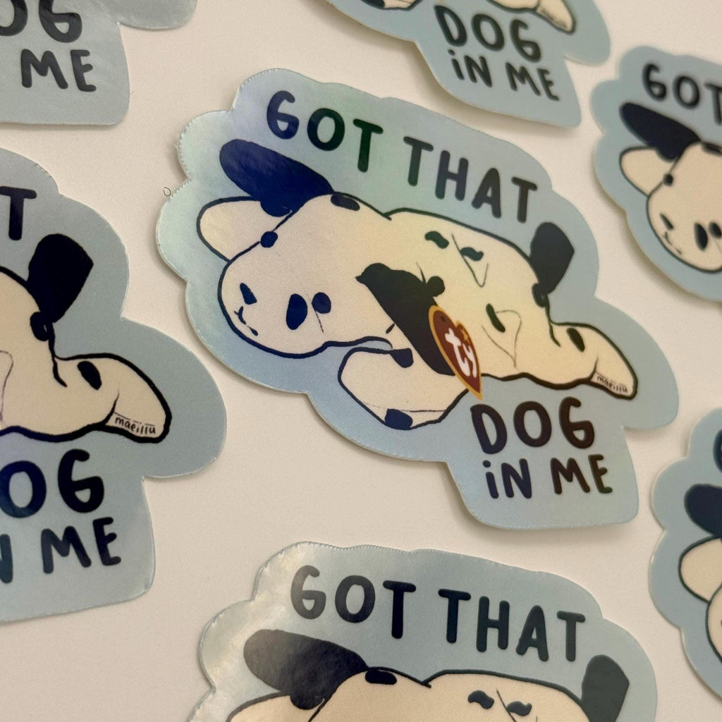 Got That Dog In Me Retro Plushie Dog