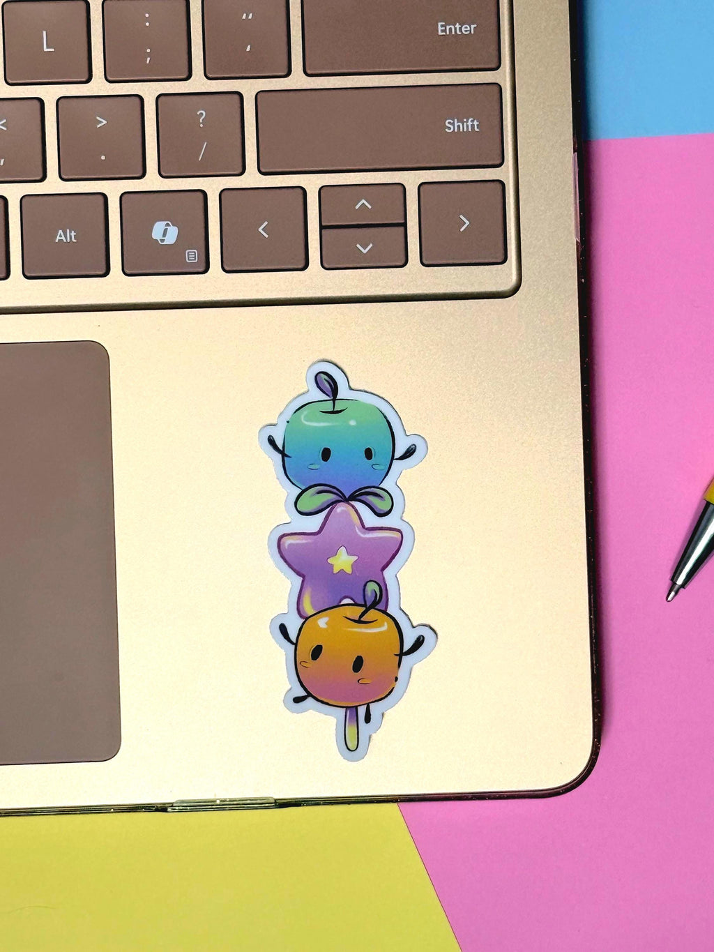 Apple Farm Creature Dango Tanghulu Matte Sticker