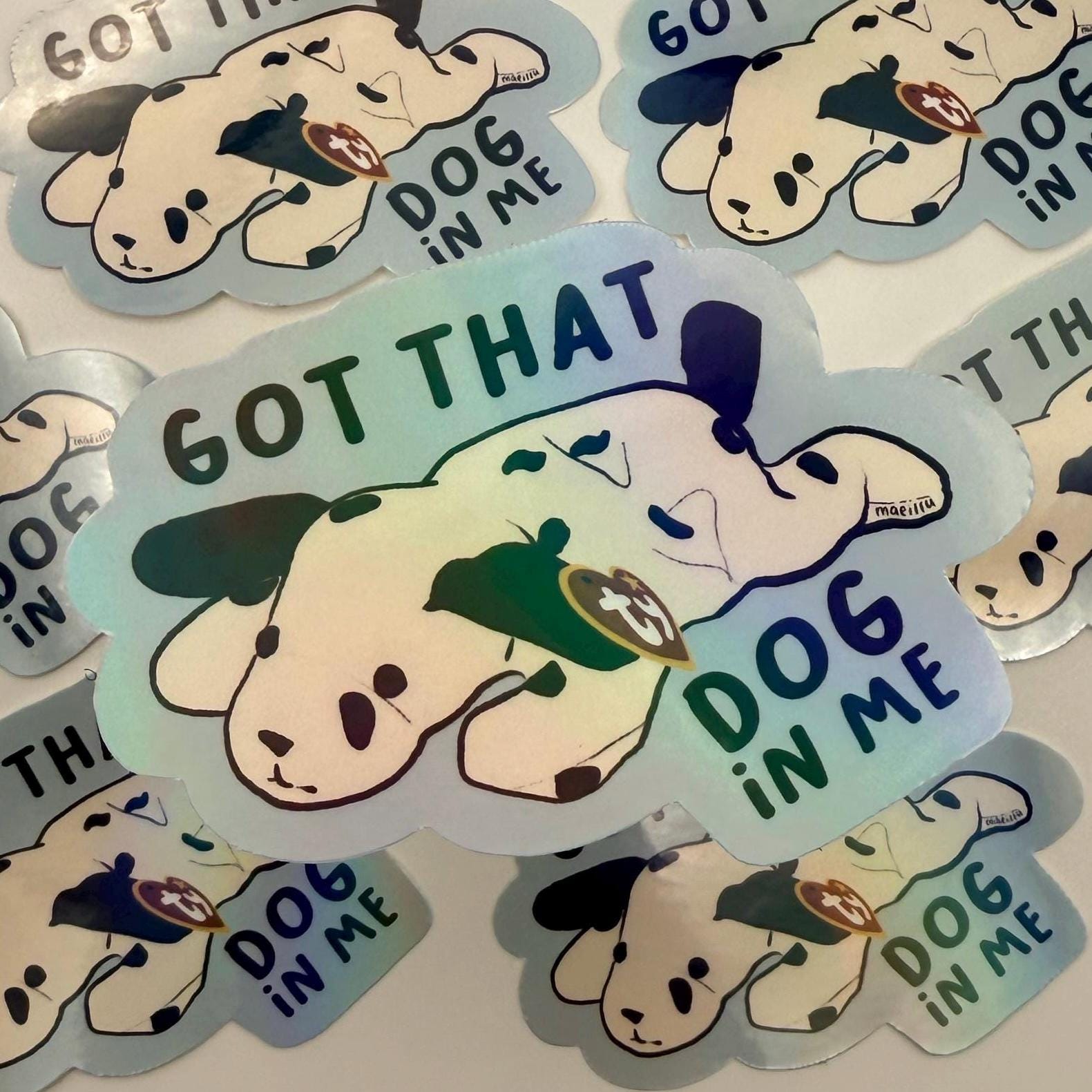 Got That Dog In Me Retro Plushie Dog